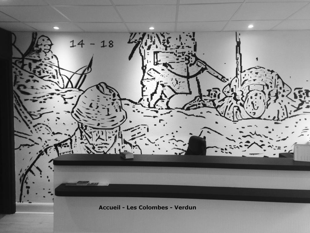 Hotel Les Colombes Verdun-sur-Meuse Dış mekan fotoğraf